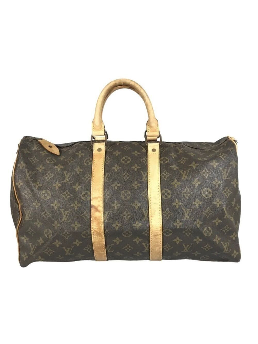 Authentic Louis Vuitton Classic Monogram Keepall 45 Handbag - Picture 4 of 12